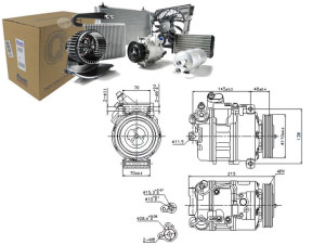 Sprężarka Klimatyzacji Bmw 5 (e60) 5 (e61) 6 (e63)