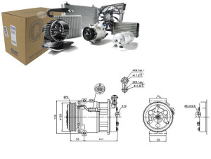 Sprężarka Klimatyzacji Cadillac Bls Fiat Croma Ope