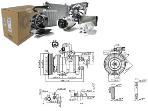 Sprężarka Klimatyzacji Chrysler 300 C Dodge Charge