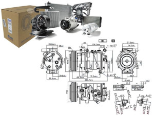 Sprężarka Klimatyzacji Mazda 3 5 1.8/2.0 10.03-05.