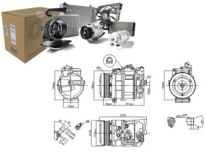 Sprężarka Klimatyzacji Mercedes C (c204) C T-model