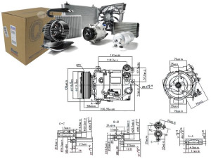 Sprężarka Klimatyzacji Volvo S80 Ii Xc90 I 4.4 01.