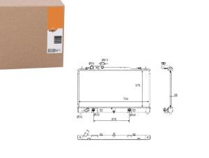 Chłodnica Mazda 6 2,0mzr 07-13 Nrf