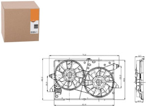 Wentylator Chłodnicy Ford Mondeo 00-07 +ac Nrf