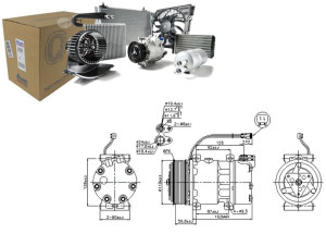 Sprężarka Klimatyzacji Scania G R 03.04- Nissens