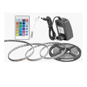 Taśma Led Smd Wodoodporna 5m Rgb Kolorowa + Pilot