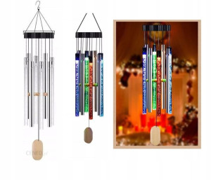 Lampki SOLARNE LED DZWONKI ogrodowe GIRLANDA RGB