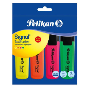 Zestaw 4 kolorowych zakreślaczy Pelikan