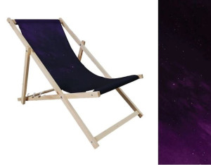 Leżak Drewniany premium GWIAZDY FIOLETOWE NIEBO