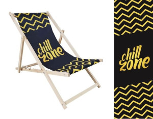 Leżak Drewniany premium CHILL ZONE