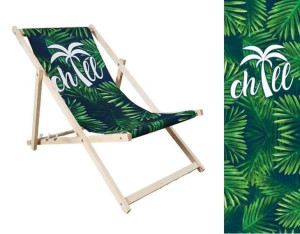 Leżak Drewniany premium CHILL
