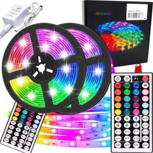 Taśma Led Kolorowa Oświetlanie 5050 Rgb 5m + Pilot
