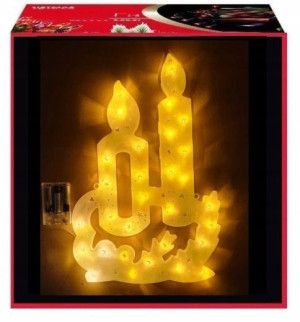 Ozdoba świeczki LED Baterie Lampki Świąteczne XXL
