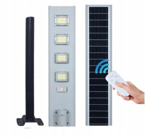 LAMPA ULICZNA LED SOLARNA 2000W OGRODOWA aluminium