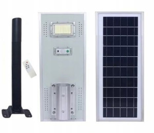 LAMPA ULICZNA LED SOLARNA 800W OGRODOWA aluminium