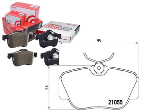 Klocki Hamulcowe Mercedes W201 190 82-93 Brembo