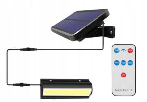Lampa Solarna Czujnik Zmierzchu 30led 3m Kabel