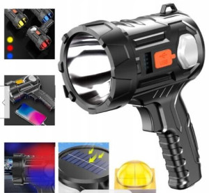 Mocna Latarka Rgb Taktyczna Xhp50 Ipx4