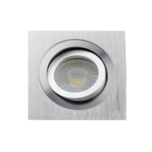Oprawa Halogenowa Led Sufitowa Ruchoma Srebrna