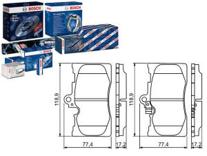 Klocki Hamulcowe Lexus Przód Gs300 430 05- Bosch
