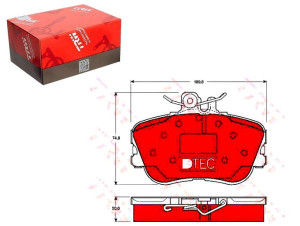 Klocki Hamulcowe Mercedes Przód W202 93-00 Dte Cot