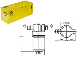 Osuszacz Klimatyzacji Hella 4b0820193 4b0820192 8a
