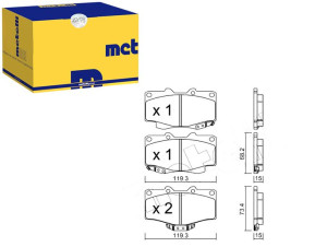 Klocki Hamulcowe Toyota Hilux 88-94 Metelli