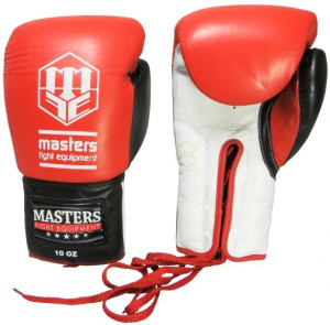 Rękawice bokserskie MASTERS skórzane sznurowane RBT-600 8 oz
