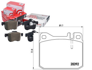 Klocki Hamulcowe Mercedes W123 -79 Brembo