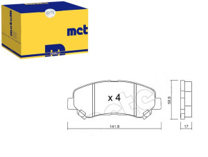 Klocki Hamulcowe Nissan Qashqai 07- Metelli