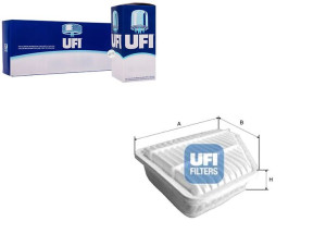 Filtr Powietrza Auris 1.4-2.2 D-4d 07- Ufi