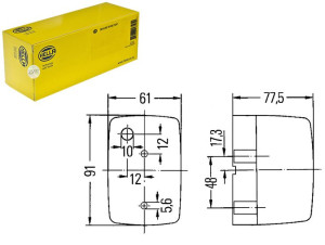 Lampa Kierunkowskazu (pomarańczowy) Mercedes T1 /