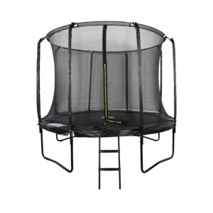 Trampolina Ogrodowa Czarna Mocna Exclusive 8ft 244