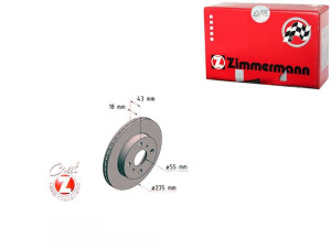 Tarcze Hamulcowe 2szt Toyota Yaris 99-06 Zimmerman