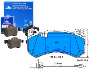 Klocki Hamulcowe Audi A6 5.0 04.08-08.10 Ate