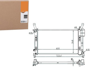 Chłodnica Mercedes A-klasa W169 B-klasa W245 04- N