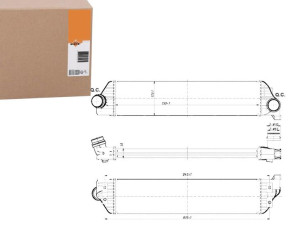 Intercooler Renault Master 2010- Nrf