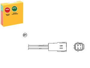 Sonda Lambda Kia Shuma 1.8 03- Ngk