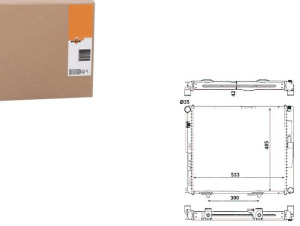 Chłodnica Mercedes W124 Nrf