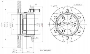 Tarcze Ham. 2szt Iveco P. 96- Maxgear