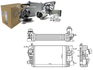 Intercooler Opel Meriva B 1.3d 06.10-11.14 Nissens