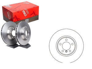 Tarcze Hamulcowe 2szt Bmw Przód 2 3 4 2,0-3,0 11-