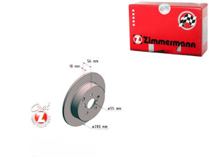 Tarcze Hamulcowe 2szt Toyota Avensis 03-09 Tył Zim