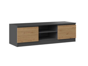 Stolik Rtv Malwa 120 - Antracyt / Dąb Artisan