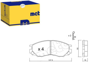 Klocki Hamulcowe Mitsubishi L200,l300 96- Metelli