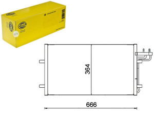 Skraplacz Klimatyzacji Ford Focus 04- Hella