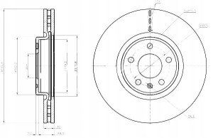 Tarcze Ham. 2szt Vw P. A4 A5 07- Q5 A6 09- 320x30 Maxgear