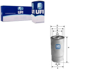 Filtr Paliwa Diesel Ufi