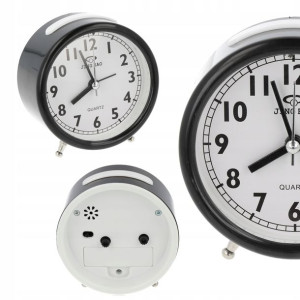 V2 Budzik Okrągły Zegar Tradycyjny Analog Alarm K.