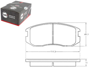 Klocki Hamulcowe Mitsubishi Colt Lancer 92-99 A.b.